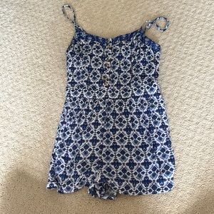 American Eagle blue and purple romper